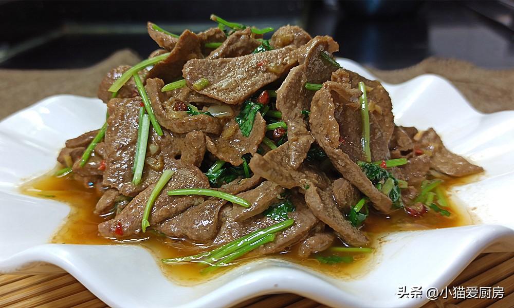 图片[3]-【小炒香菜猪肝】做法步骤图 上桌就是大硬菜 真香-起舞食谱网