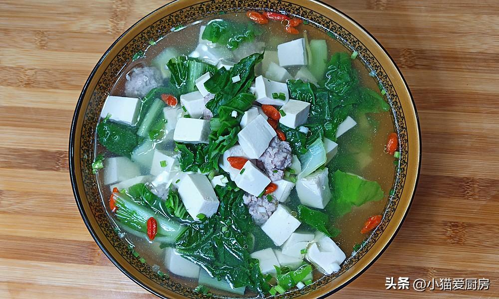 图片[2]-【豆腐白菜汤丸子】做法步骤图 味道清淡爽口 夏天吃特别舒服-起舞食谱网