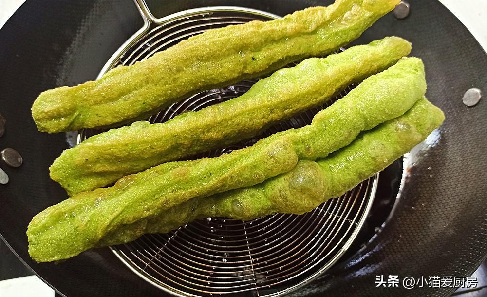 图片[14]-【菠菜油条】做法步骤图 好看又好吃-起舞食谱网