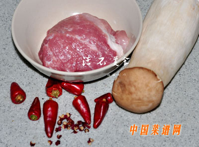 杏鲍菇炝肉丁