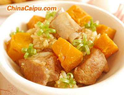 南瓜排骨饭