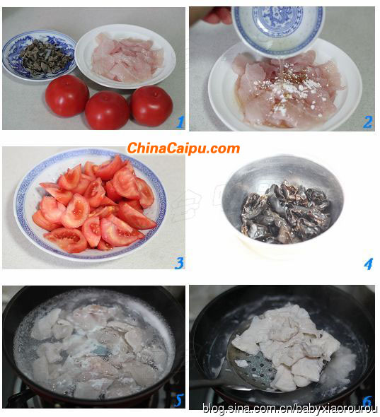 图片[1]-木耳番茄鱼片汤的做法 木耳番茄鱼片汤-起舞食谱网