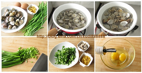 图片[2]-韭菜蛤蜊煎蛋的做法 韭菜蛤蜊煎蛋怎么做-起舞食谱网