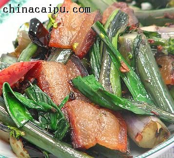 腊肉紫菜苔