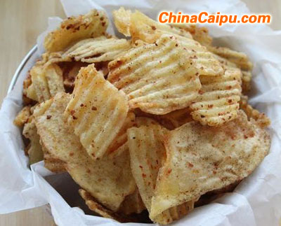 图片[1]-自制酥脆薯片-起舞食谱网