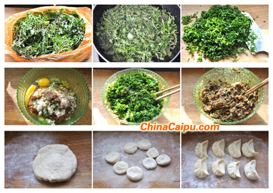 图片[2]-荠菜饺子(2)-起舞食谱网