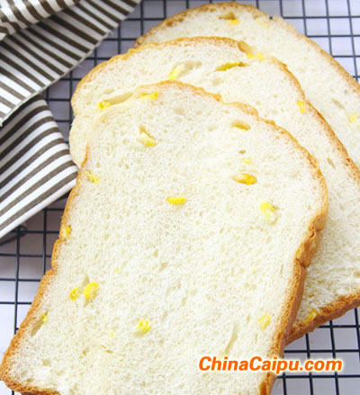 图片[3]-鲜奶玉米面包（面包机版）-起舞食谱网