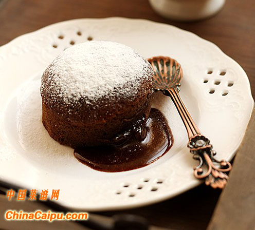 图片[3]-熔岩巧克力蛋糕-起舞食谱网