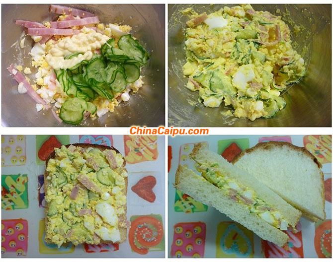 图片[3]-鸡蛋沙拉三明治-起舞食谱网