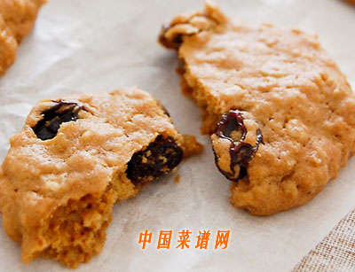 葡萄干燕麦甜饼