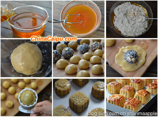 图片[2]-广式五仁月饼-起舞食谱网
