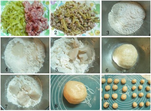 图片[3]-苏式月饼（榨菜肉沫馅）-起舞食谱网