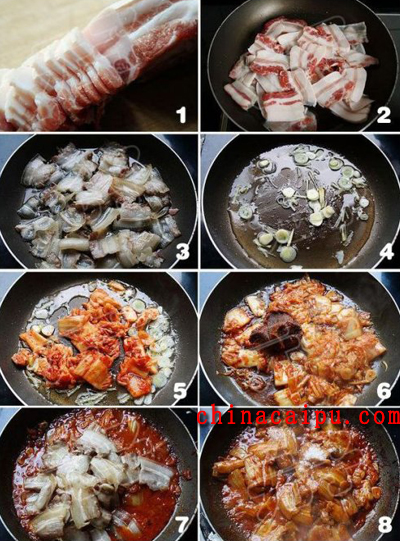 韩式泡菜炒五花肉
