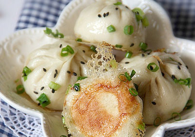 图片[1]-小葱生煎包子-起舞食谱网